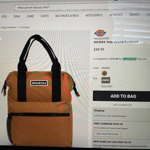 DICKIES Tote Hybrid Backpack